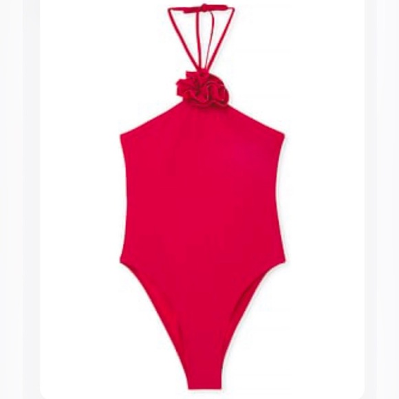 NA-KD rose red one piece bathing suit S size Small - Picture 2 of 9